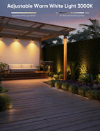 Landscape Lighting, RGBW Spotlights with APP Control,8 Pack