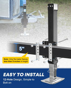 Kohree 8000 lbs Trailer Jack Heavy Duty, 20-24V Electric Drill–Operated