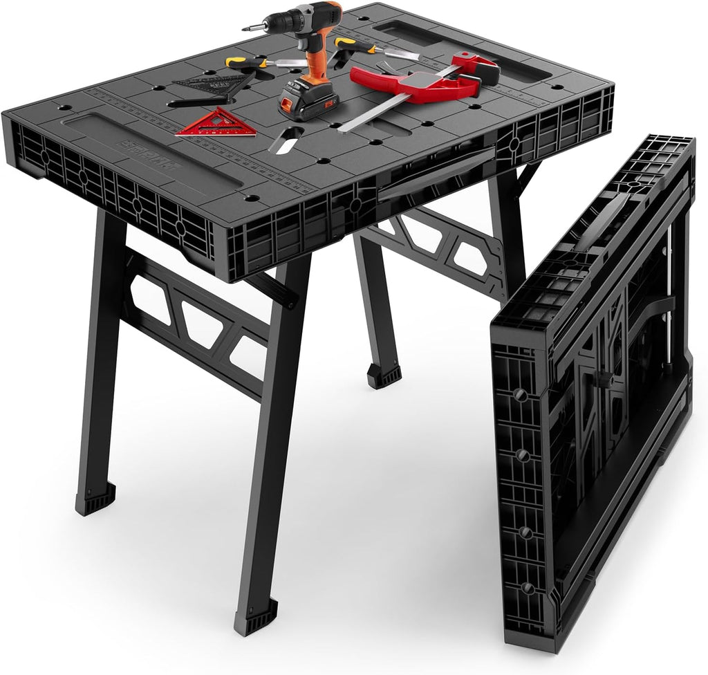 Express Folding Worktable, Easy Setup Portable Folding Workbench
