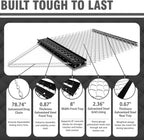 STIRLINGEAR 4'x5' Pre-Assembled Drag Harrow for ATV/UTV – Heavy Duty Rust-Resistant Mesh Harrow for Gravel Driveway, Lawn, Field & Soil Leveling