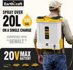 5.3Gal Battery Powered Backpack Sprayer for DeWalt 20V Battery Not Included