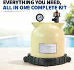 Pool Filter Lid Kit Compatible with Pentair Clean & Clear CC75, CC150 CC200