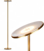 Brightech Sky LED Floor lamp, Torchiere Super Bright Floor Lamp for Living Room Decor & Office - Dimmable, Tall Standing Torch Lamp with Warm Light