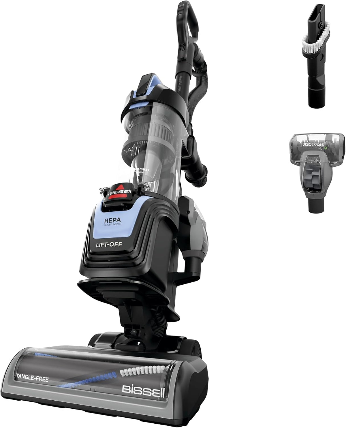 BISSELL Pet Hair Eraser Allergen Lift-Off Vacuum, HEPA, 39883