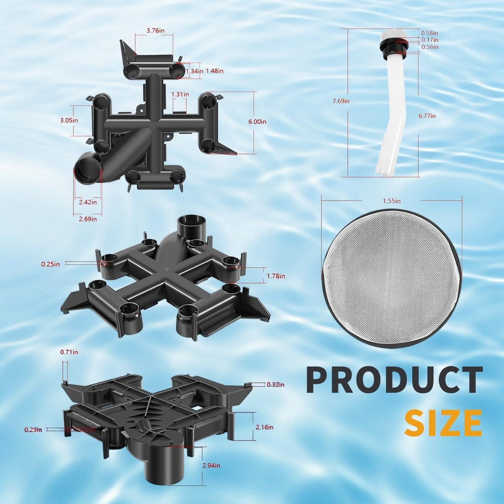 59023700 D.E. Filter top Manifold with air Bleed Assembly for pentair FNS Plus 24, 36, 48, 60 sqf Pool and Spa Parts and grids