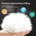 Goose Feather Down Fiber Comforter King,All Season Duvet Insert