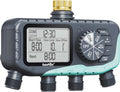 RAINPOINT Sprinkler Timer 4 Zone, Water Timer for Programmable, for Soaker Hose with Rain Delay/Manual/Automatic Watering System, Digital Irrigation