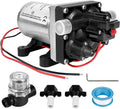 RV Water Pump 4008-101-A65/E65 Replacement, 3.0 GPM 55PSI, 12V DC Quiet RV Fresh Water Pump with Pressure Switch for Camper RV Shower Garden