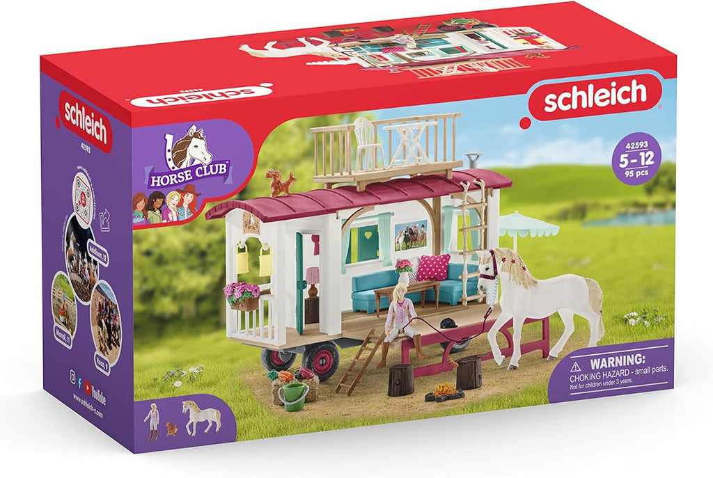 Schleich Horse Club - 95Pc Sofia's Secret Camper w/ Horse Playset | 42593