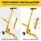 Lawn Mower Jack 800LBS, Zero Turn Mower Jack Lift, Foldable