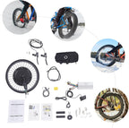 20-Inch Electric Bike Rear Hub Motor Kit, 48V 2000W Electric Bike Conversion Kit, Fat Tire Hub Motor Conversion Kit with LCD Display