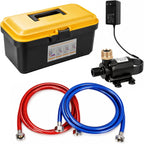 Tankless Water Heater Flushing Kit: Brushless Pump, 2×6' Hoses & Toolbox