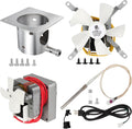 Complete Replacement Parts Kit for Pit Boss and Traeger, Auger Motor, Grill Induction Fan, Fire Burn Pot with Screws, Hot Rod Ignitor with Fuse, for
