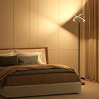 LED Floor Lamp - Dimmable Tall Standing Lamp with Remote Control/Button, 3000-6500K, 22W Modern Floor Reading Light, Uplighter Corner Floor Lamp for