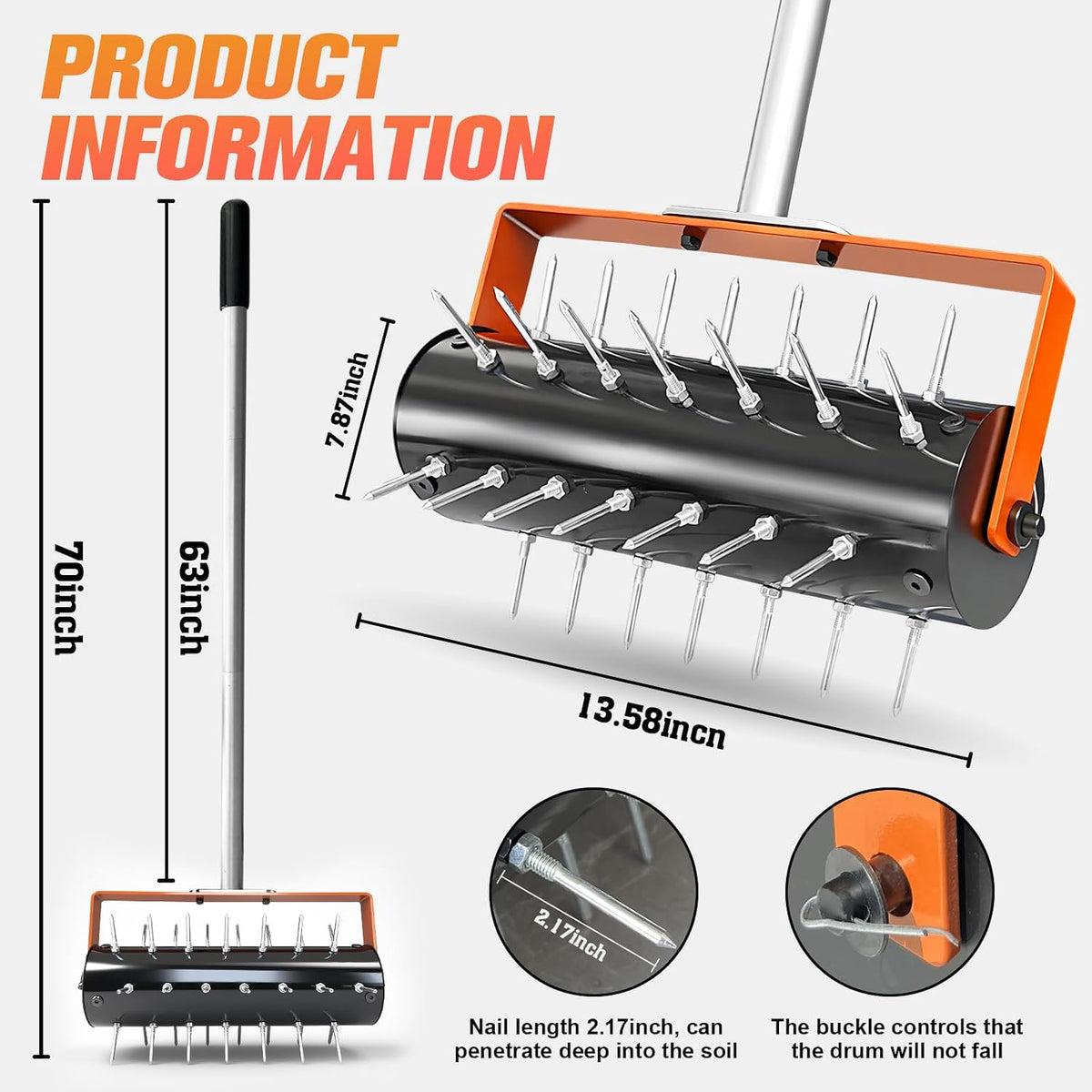 Rolling Lawn Aerator Tool Seed Dispenser for Small Seeds，Handheld Seed Planter Tool Seed Dibber Multifunctional Seed Spacer Gardening Tools