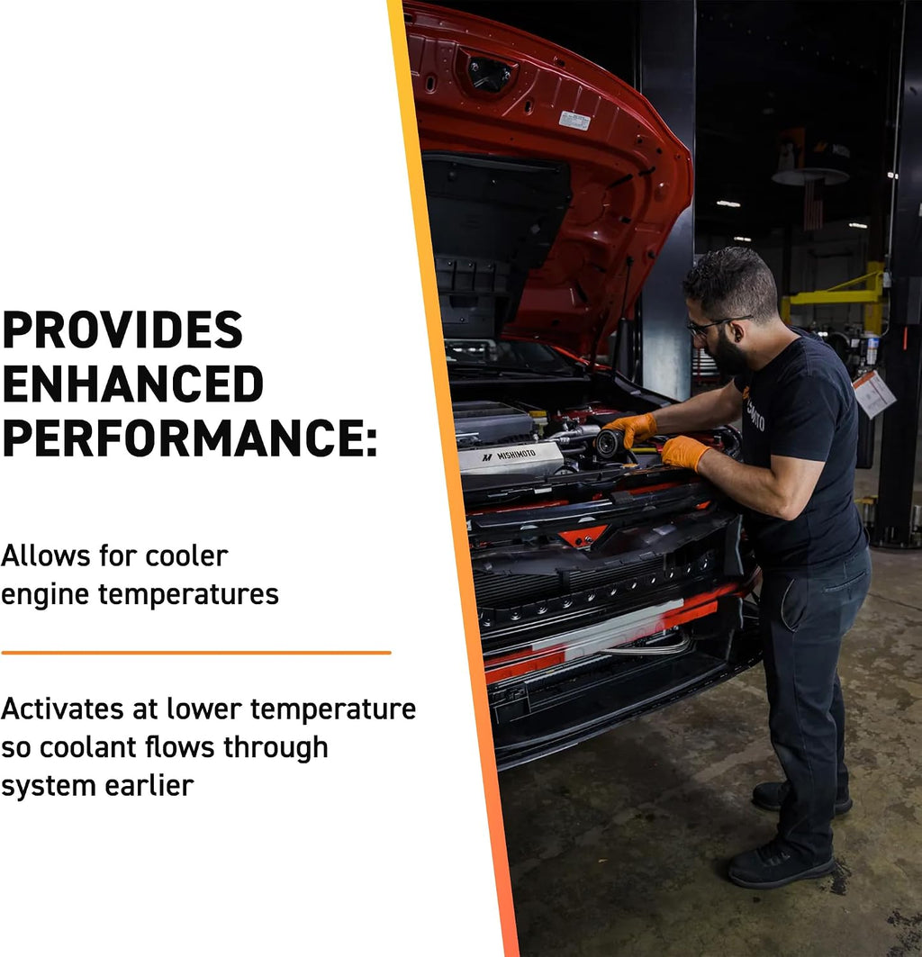 Mishimoto MMTS-JED-06L Racing Thermostat, Compatible with Dodge Charger & Challenger Hemi, 2006-2019