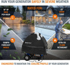 GenTent Universal Open Frame Generator Tent, Black, Original - Standard