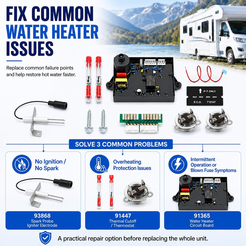3 in 1 Value RV Water Heater Replacement Part Kit for Atwood/Dometic