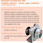 HC21ZE117 318984-753 Inducer Motor Assembly for Carrier Payne Bryant, Jakel J238-150-1571 Furnace Draft Inducer Blower Motor HC21ZE117-B with