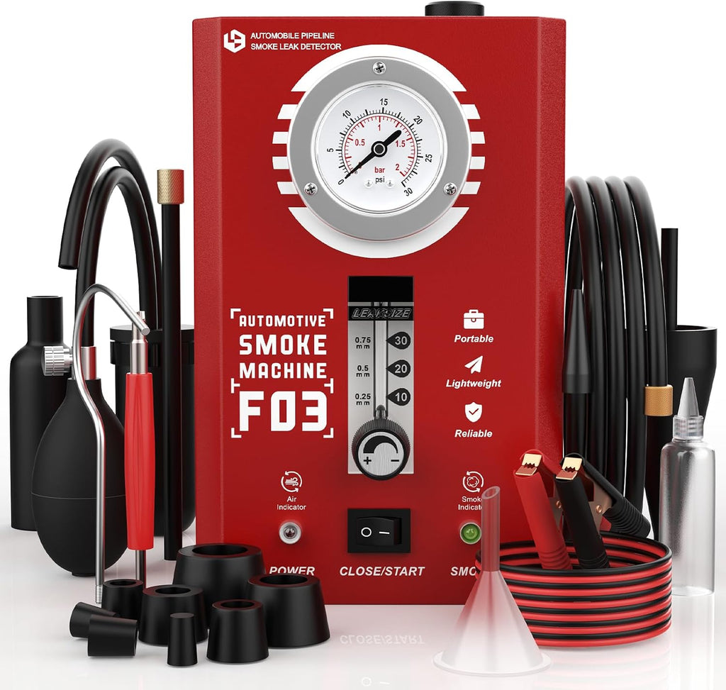 F03 Smoke Machine Automotive with Flow Meter & Pressure Gauge