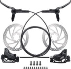TOBWOLF MTB Hydraulic Disc Brake Set, Four-Piston Bike Brake Upgrade Kit