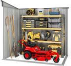 Bealife 6' x 4' Outdoor Storage Shed,Metal Shed Lockable Door - Dark Gray