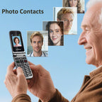 artfone G3 Flip Phone Unlocked for Seniors, 4G Volte Basic Phone, 2.4" Screen, SOS Button, Speed Dial, Hans-Free, Big Buttons, Bluetooth, Camera, FM
