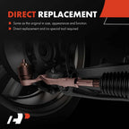 A-Premium Front Inner & Outer Tie Rod End Kit Fix Uneven Tire Wear