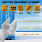 4 Pack Shipping Container Anchors Hot Dipped Galvanized Steel