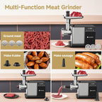 AAOBOSI Electric Meat Grinder w/ 3 Speed Touch Screen Control, 3000W Max