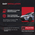 For 2009-2019 Toyota Corolla Rims 16 Inch Painted Black Car Rim - OE Direct Replacement - Road Ready Car Wheel
