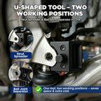 MRCARTOOL On-Vehicle Strut Spring Compressor Kit for SUVs and Trucks