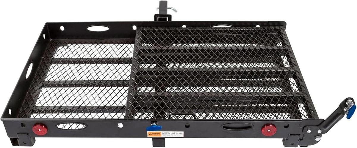 Silver Spring Folding Steel Wheelchair Scooter Carrier, 500 lb, 59 In Ramp