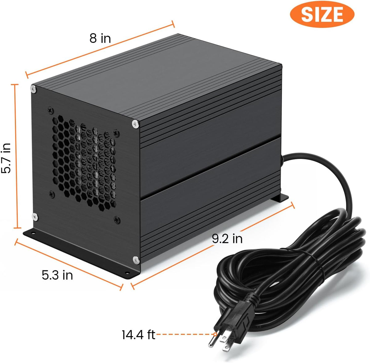 Boat Engine Compartment Heater, 650W Haoguo Bilge Heater Equipped with Self-Regulating PTC Element, for Boats Up to 500 Cubic Feet, Prevents Cabin
