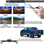 HD 1080P Backup Camera Plug & Play: Fast 60FPS Smooth Real-Time Clear View