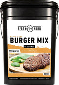 Ready Hour, Black Bean Burger Mix, Real Non-Perishable Recipe, 25-Year Shelf Life, Emergency and Adventure Food Supply, Includes 10 Resealable