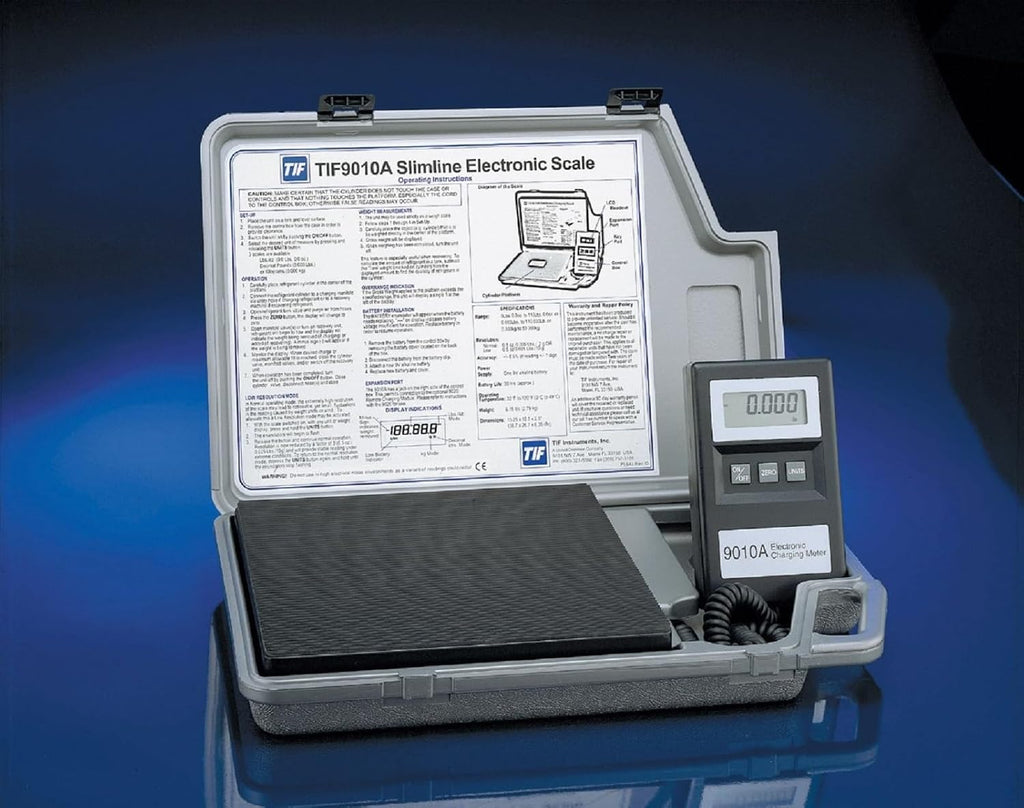 Robinair TIF9010A Slimline Electronic Refrigerant Scale, 110 lb. Capacity