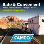 Camco Trailer Aid Plus -5 1/2" Lift Tandem Tire Trailer Ramp - USA Made