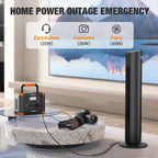 Portable Power Station 330W, GRECELL 230.88Wh Solar Generator