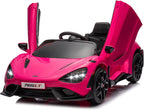 Kids Ride-on Car Licensed McLaren765LT for 3-6Years Old, Electric car 12V Battery Powered Electric Vehicle, w/Parent Remote, Music Player, LED Lights