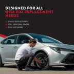 For 2009-2019 Toyota Corolla Rims 16 Inch Painted Black Car Rim - OE Direct Replacement - Road Ready Car Wheel