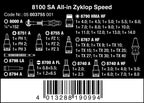 Wera 05003755001 8100 SA ALL-IN ZYKLOP SPEED RATCHET SET 1/4" DRIVE WITH HOLDING FUNCTION METRIC 42 PIECES