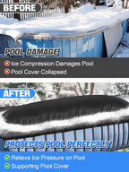 4x15ft Leak-Resistant Winter Pool Pillows for Above Ground Pool Winterizing