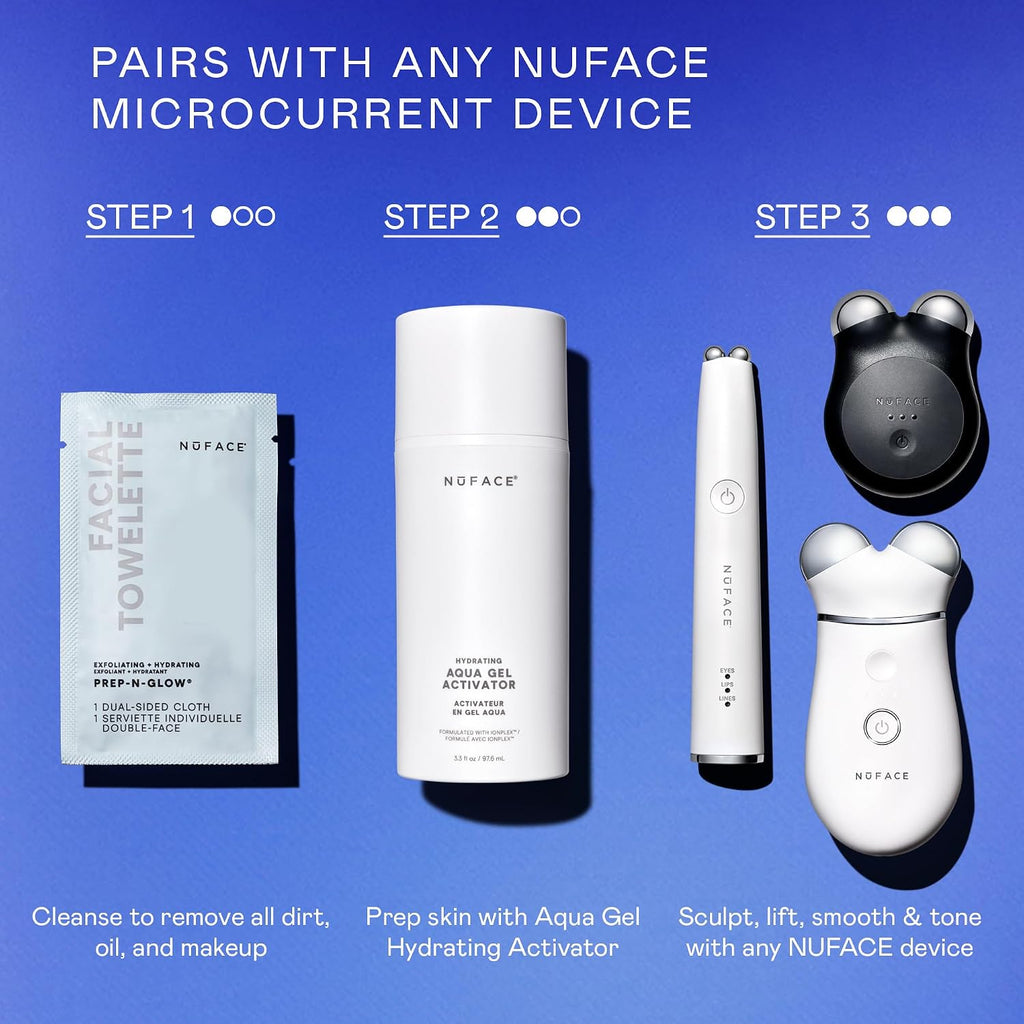 NUFACE IonPlex Aqua Gel Activator, Conductive Microcurrent Gel, 10 oz