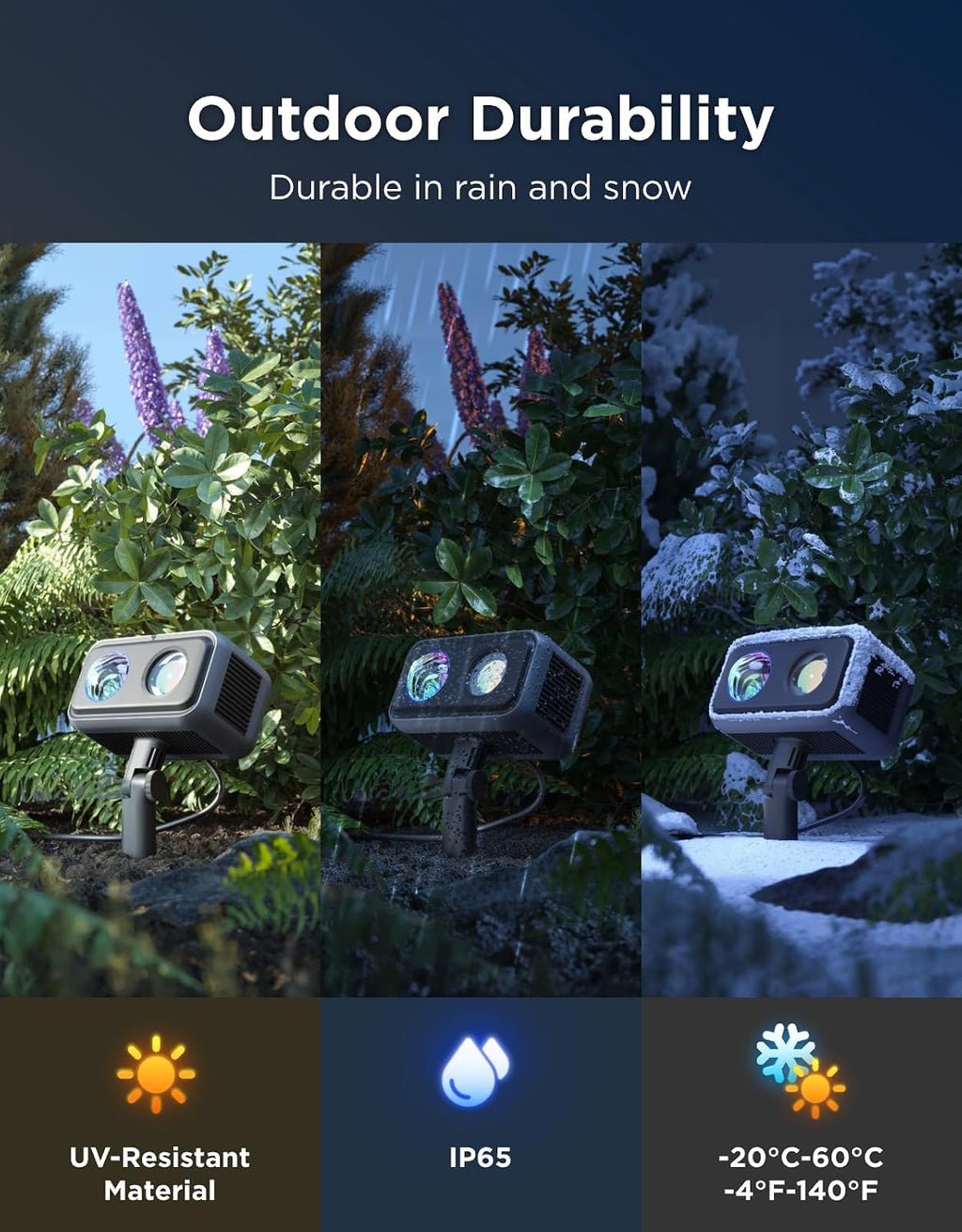 Govee Outdoor Halloween Projector Light, Upgraded Aurora Star Projector
