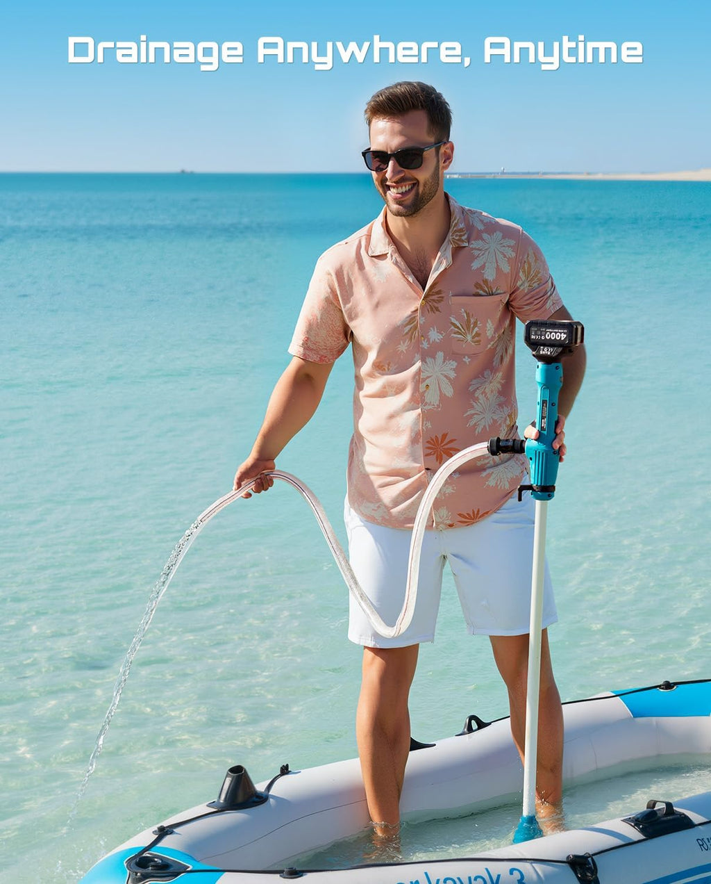 SEESII Cordless Stick Water Pump, 2.2" Slim Head, Water & Diesel Transfer