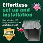 A-M Gutter Guard 5" x 100 Ft Mill Finish Aluminum, Leaf & Debris Protection
