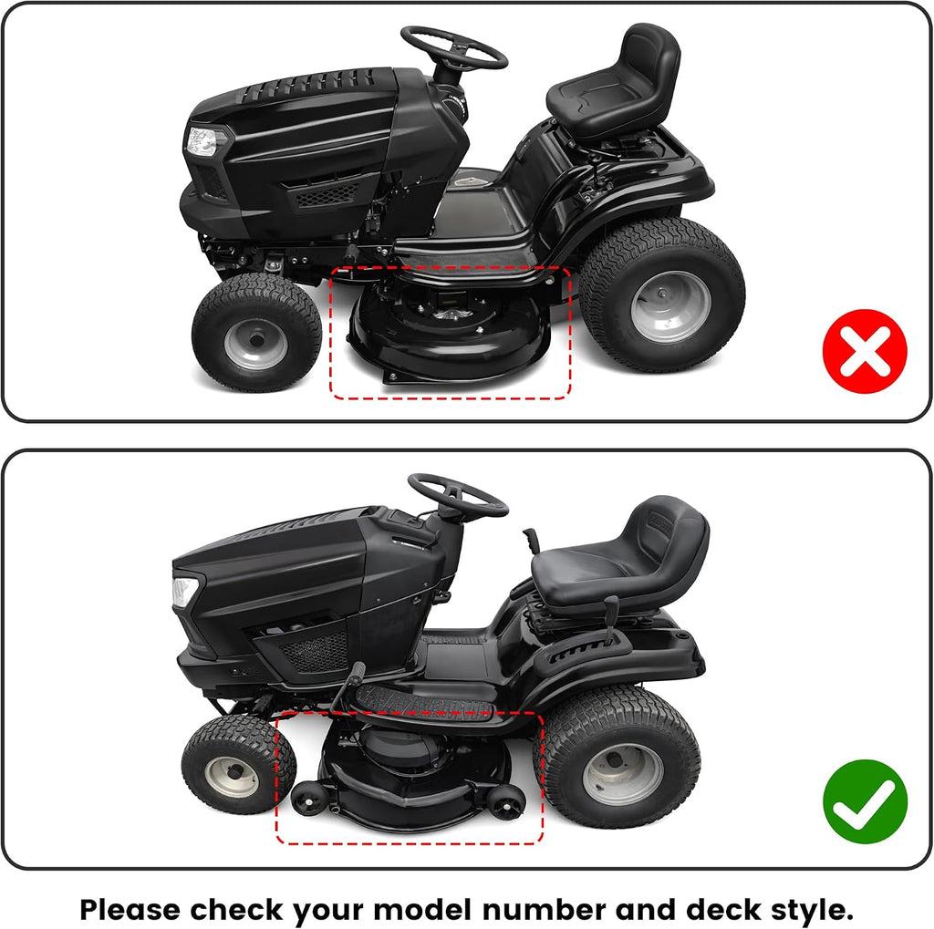 HECASA 46" Lower Bagger Chute Compatible with Craftsman Lawn Mowers