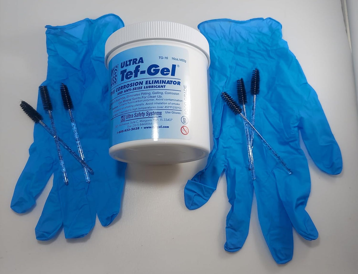 Ultra Tef-Gel TG-16 Ultra 16oz Anti-Corrosion & Anti-Seize Lubricant, Protection, Sailboat Rigging Hardware Protection, Free Application Kit Extra
