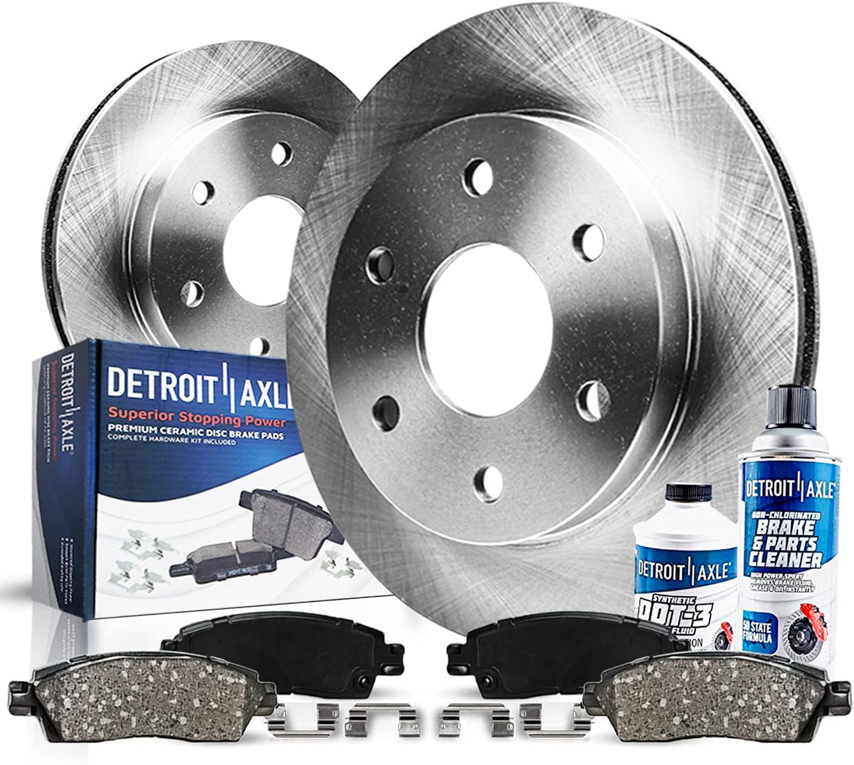 Detroit Axle - Rear Brake Kit for 1999-2006 GMC Sierra Chevy Silverado 1500